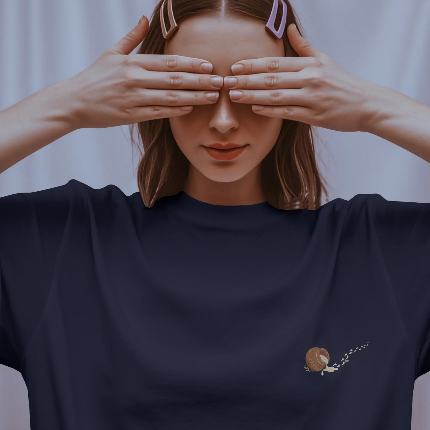 Krishna Makhan Minimal T-Shirt | Cute Bal Gopal Graphic Tee