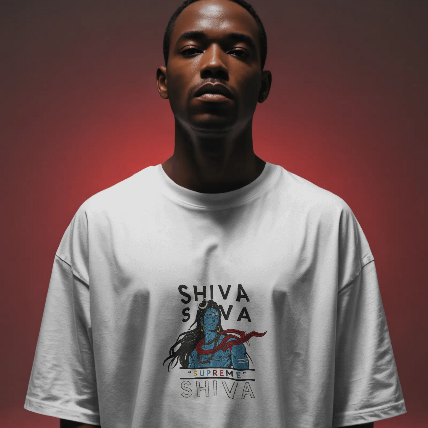 Supreme Shiva Oversized T-Shirt | Mahadev Graphic Streetwear Tee