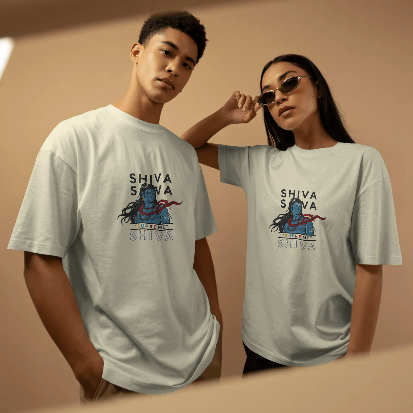 Supreme Shiva Oversized T-Shirt | Mahadev Graphic Streetwear Tee