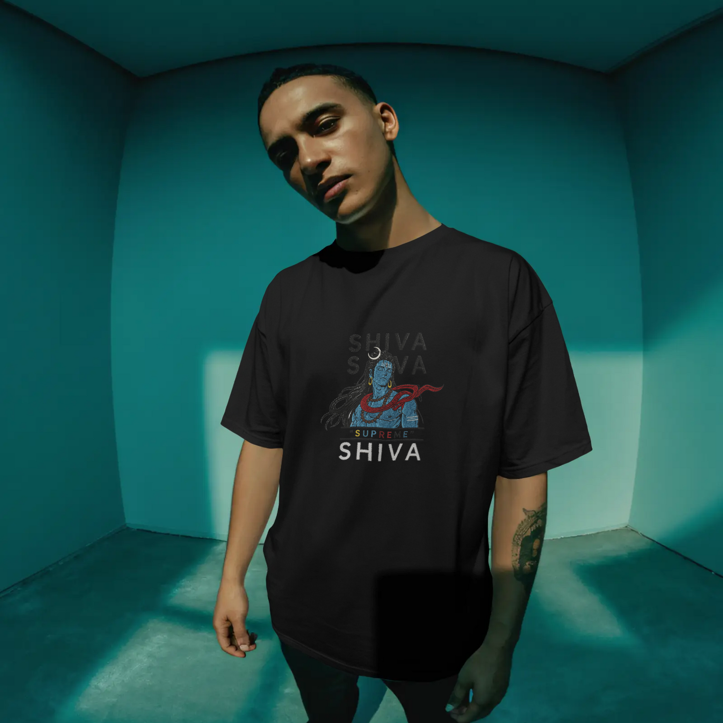 Supreme Shiva Oversized T-Shirt | Mahadev Graphic Streetwear Tee