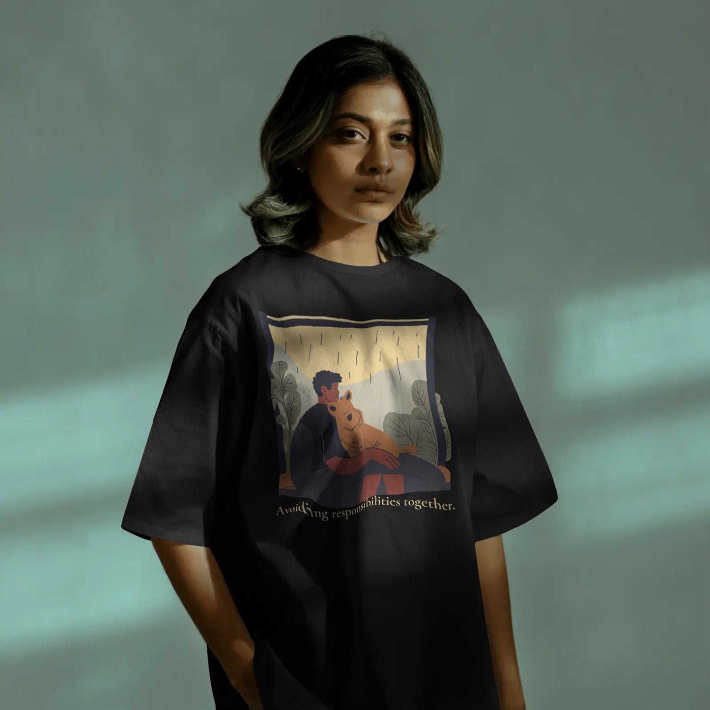 DRIPRA | We Disappeared For A While — Oversized Graphic Tee