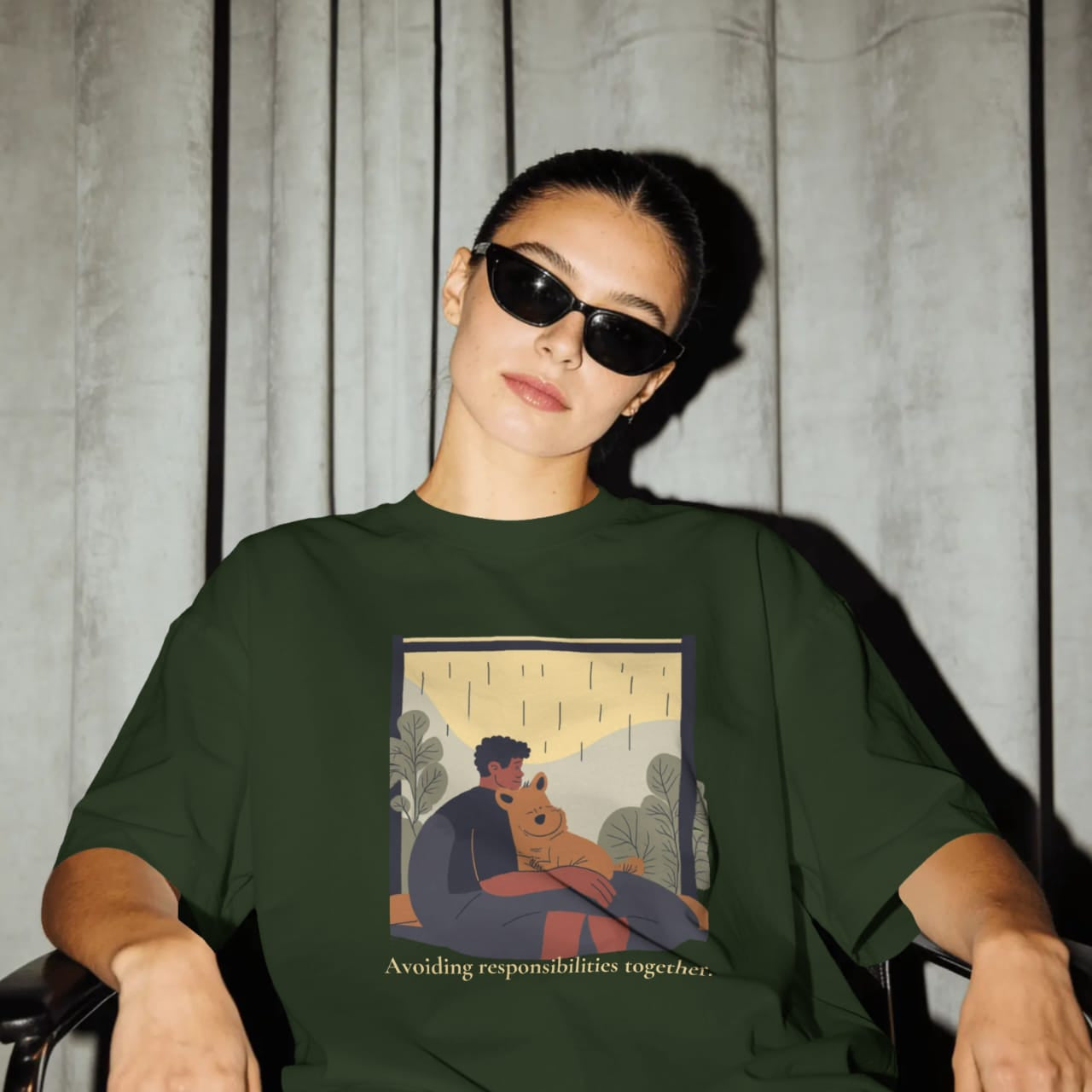 DRIPRA | We Disappeared For A While — Oversized Graphic Tee