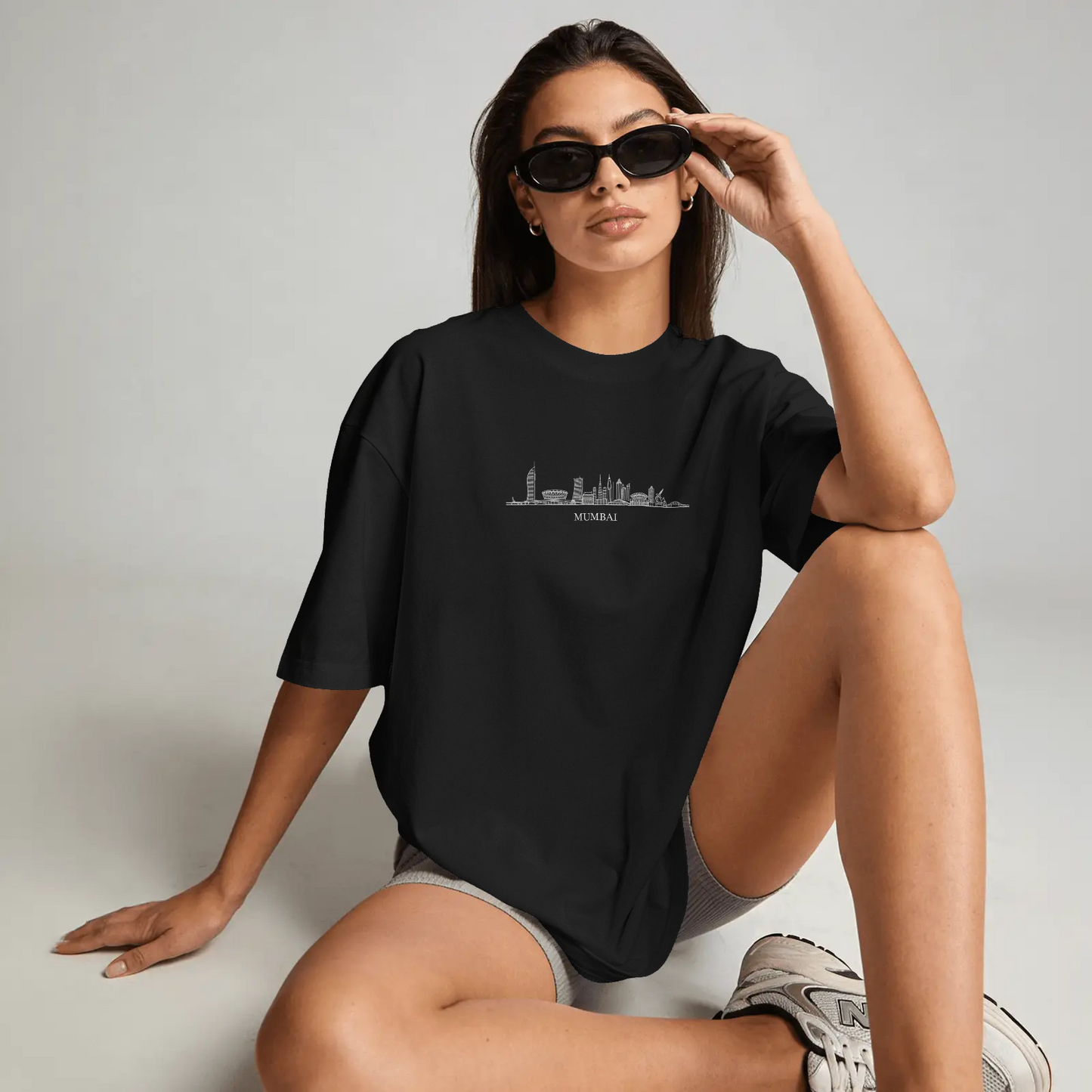 DRIPRA™ |Mumbai Skyline Minimalist T-Shirt