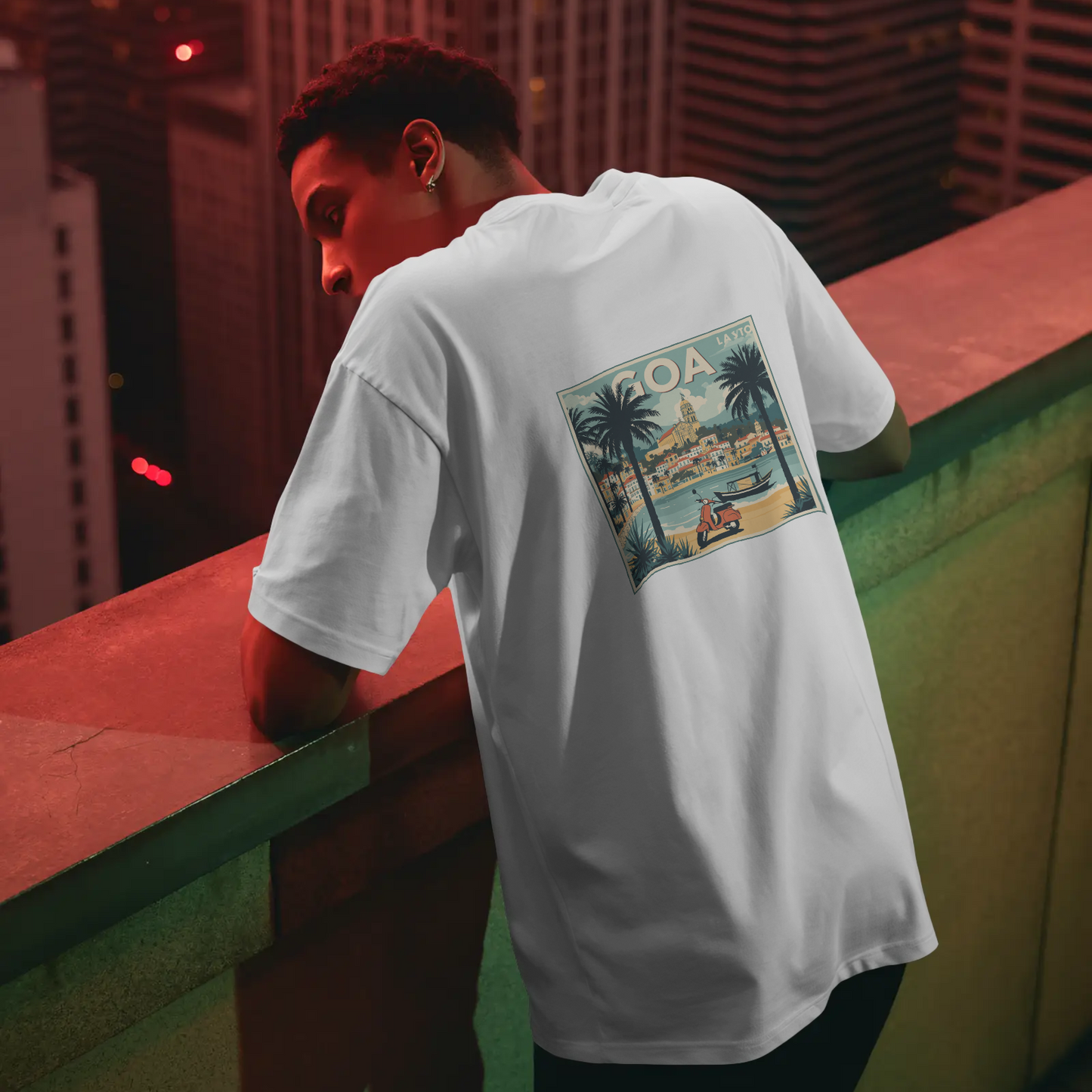 DRIPRA™ Goa Vintage Travel Poster T-Shirt