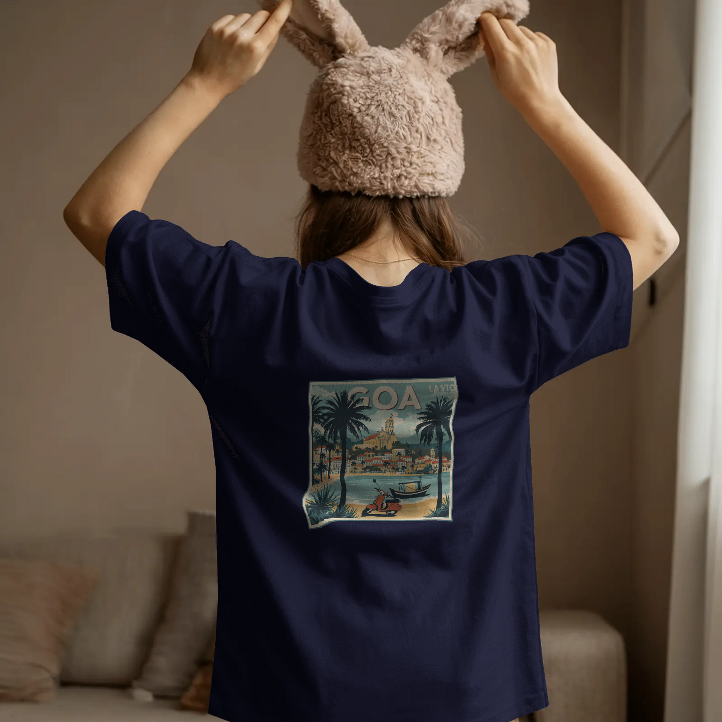 DRIPRA™ Goa Vintage Travel Poster T-Shirt