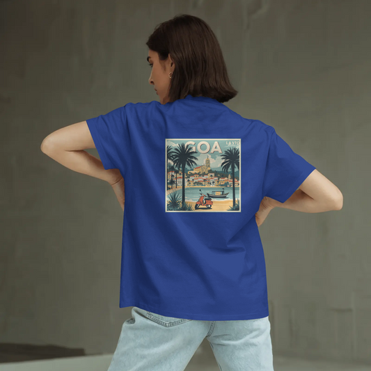 DRIPRA™ Goa Vintage Travel Poster T-Shirt