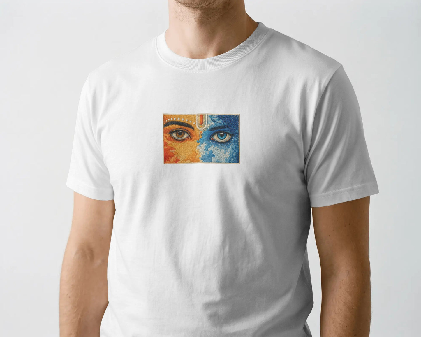 krishna eyes divine unisex oversized t-shirt