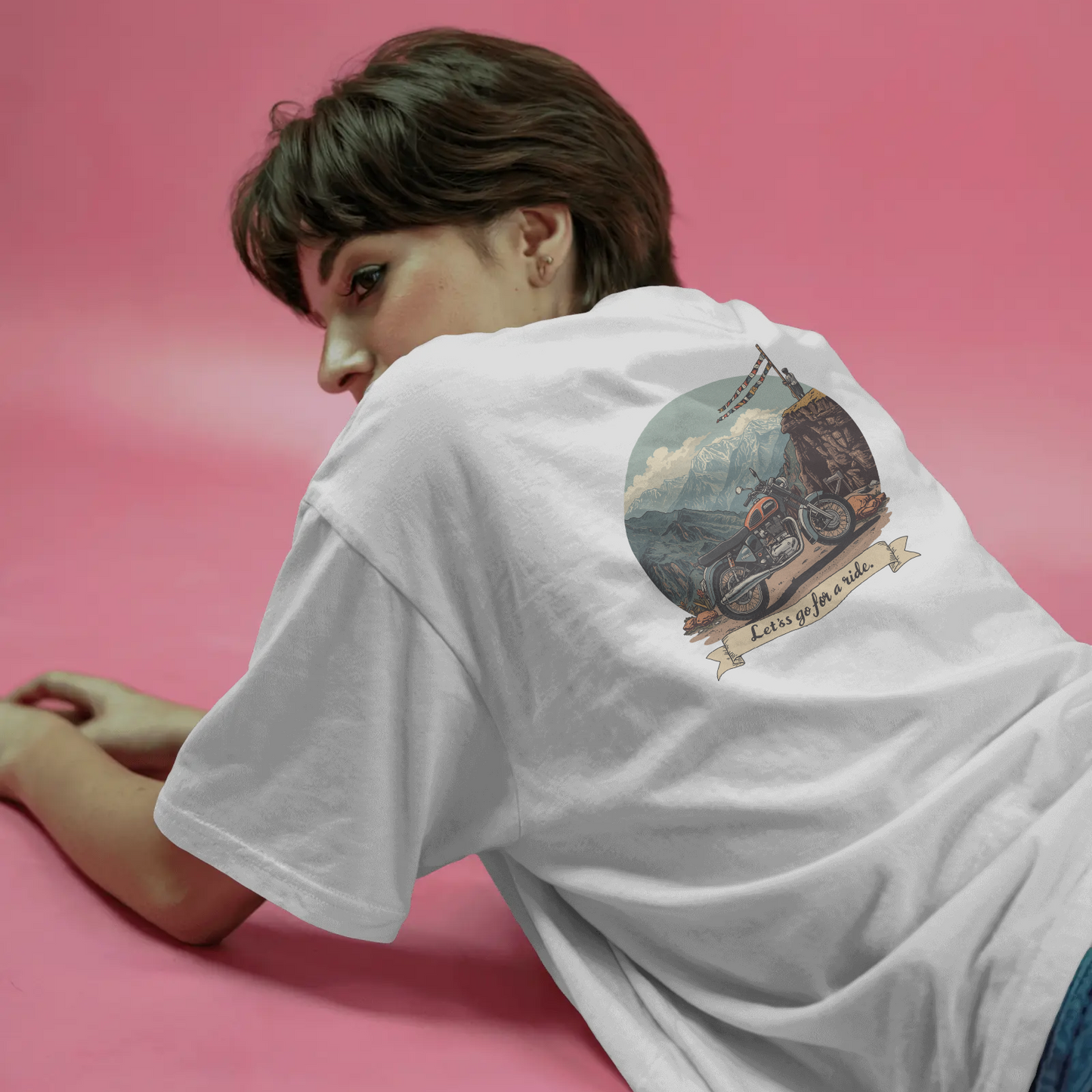 DRIPRA™ |Let’s Go For A Ride Vintage Motorcycle Graphic T-Shirt