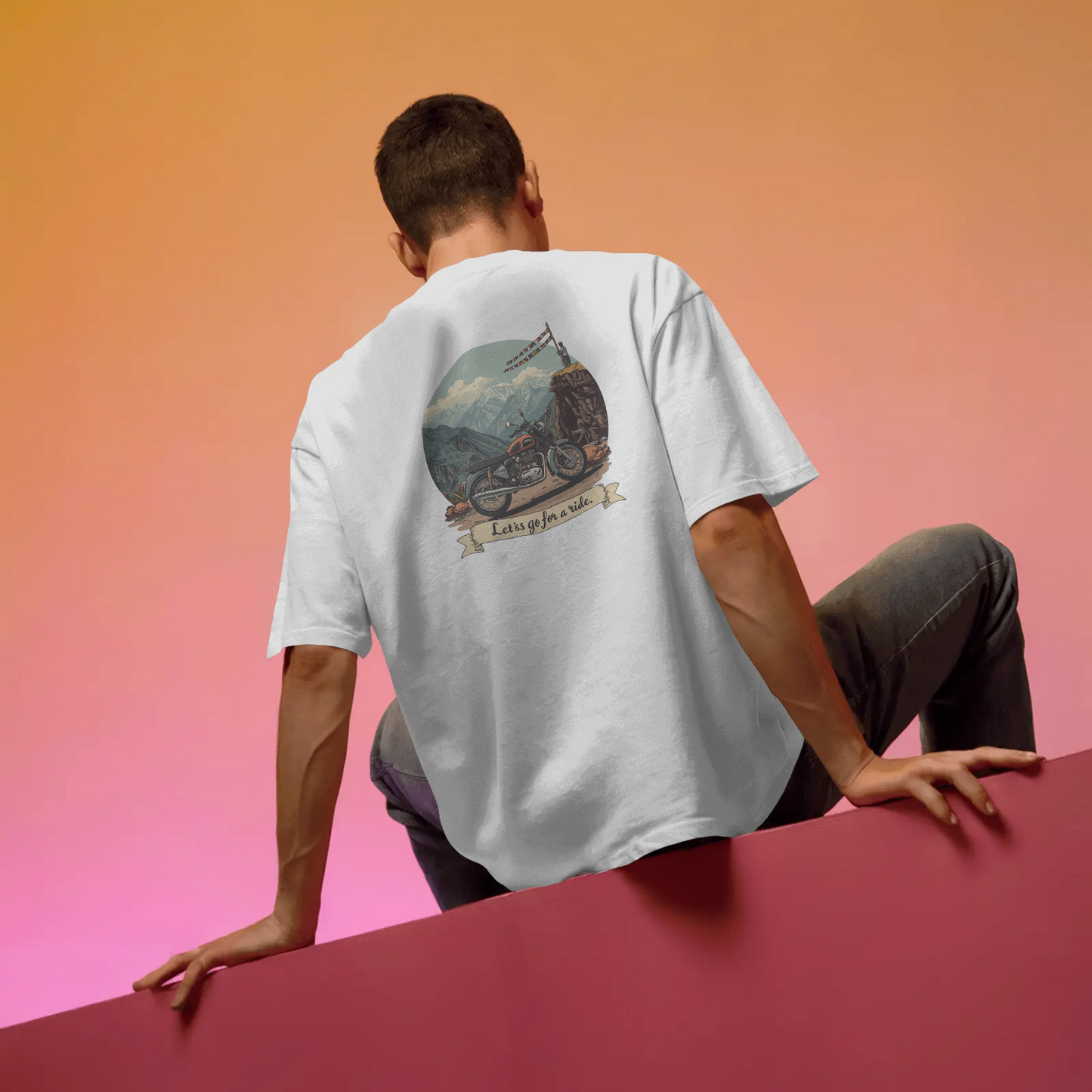 DRIPRA™ |Let’s Go For A Ride Vintage Motorcycle Graphic T-Shirt
