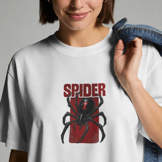 Black Widow Spider Graphic Tee | Dark Streetwear T-Shirt