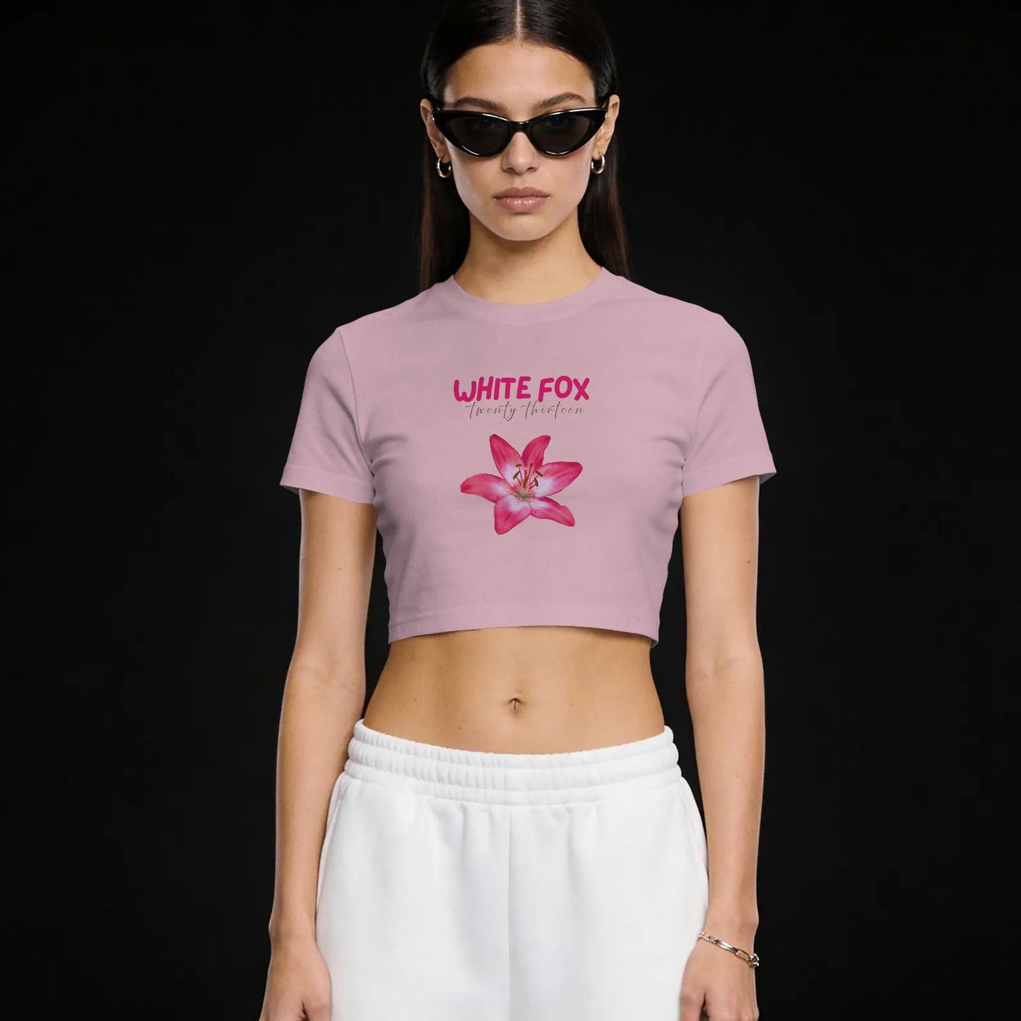 DRIPRA™ |White Fox Twenty Thirteen Floral Aesthetic Graphic T-Shirt