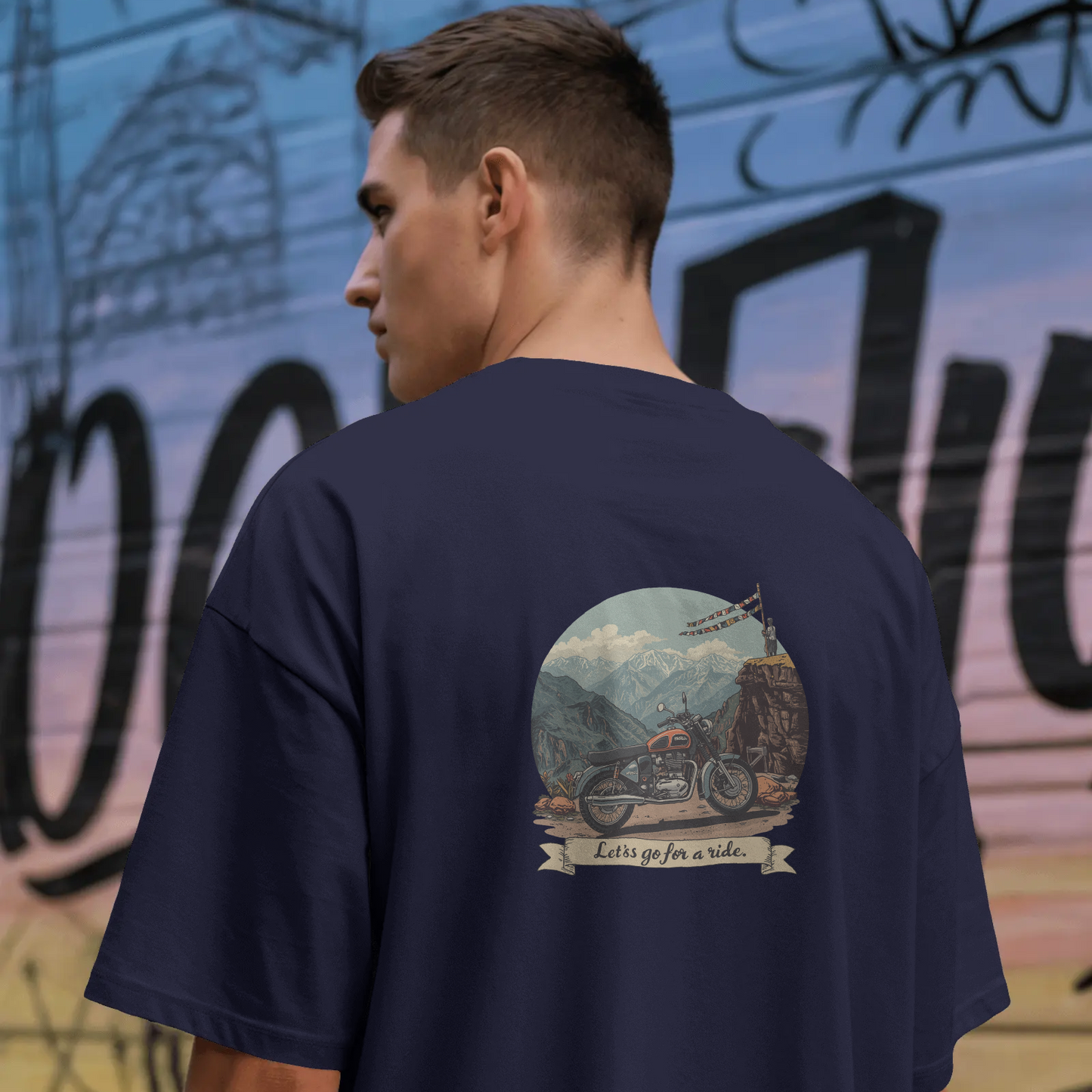 DRIPRA™ |Let’s Go For A Ride Vintage Motorcycle Graphic T-Shirt