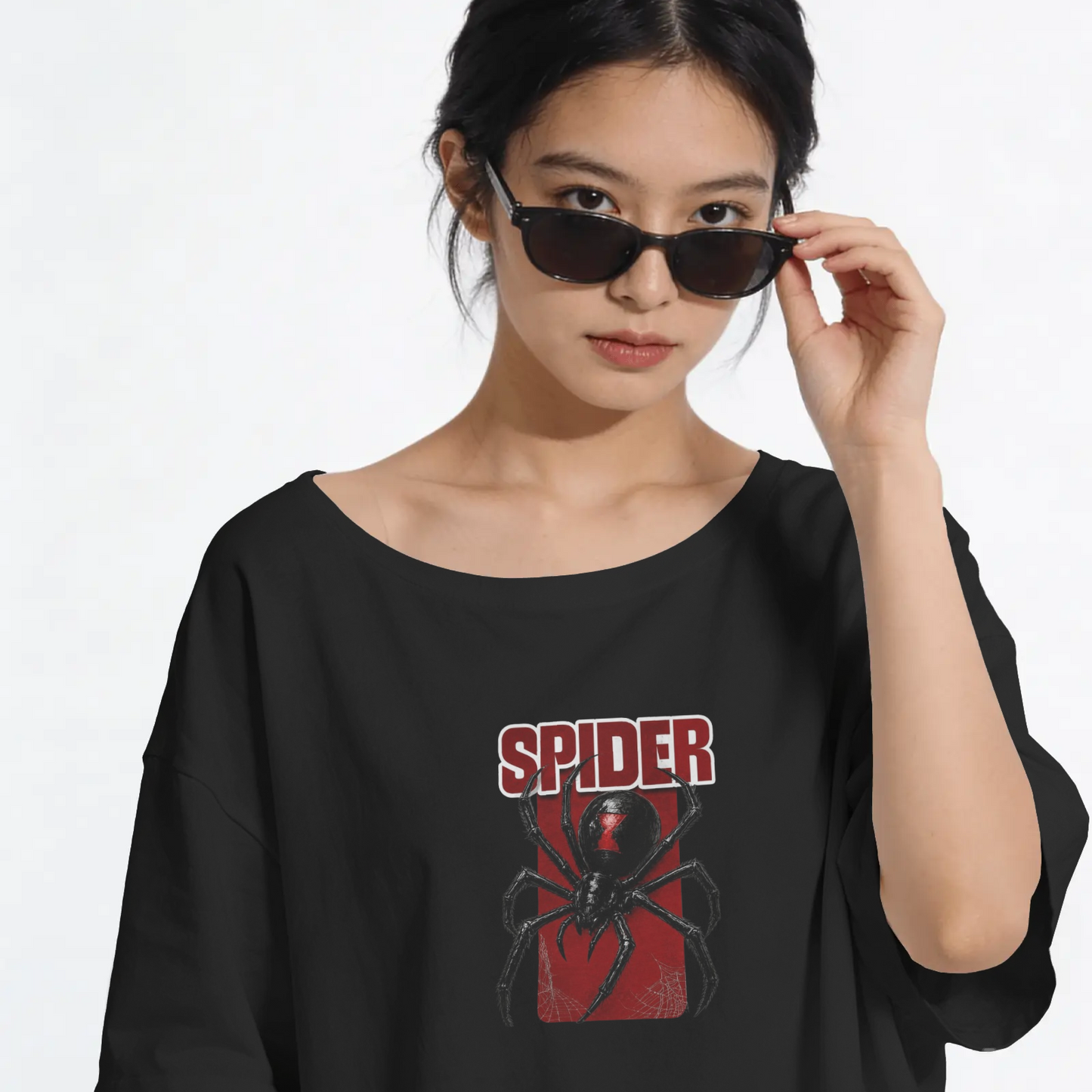 Black Widow Spider Graphic Tee | Dark Streetwear T-Shirt