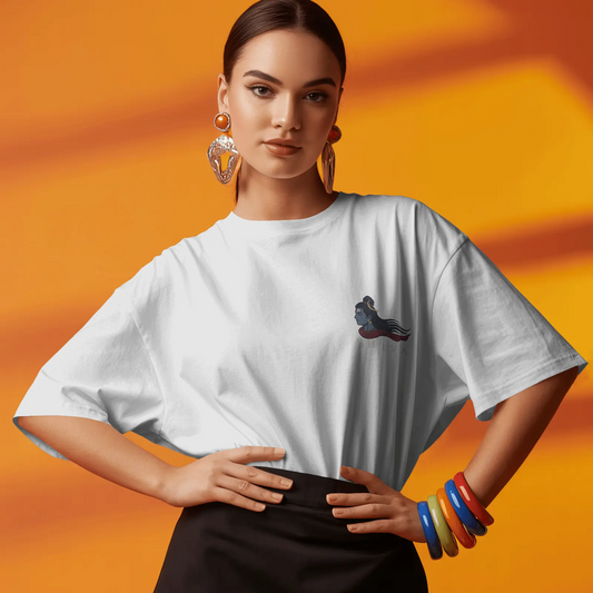 Minimal Shiva Oversized T-Shirt | Mahadev Aesthetic Graphic Tee