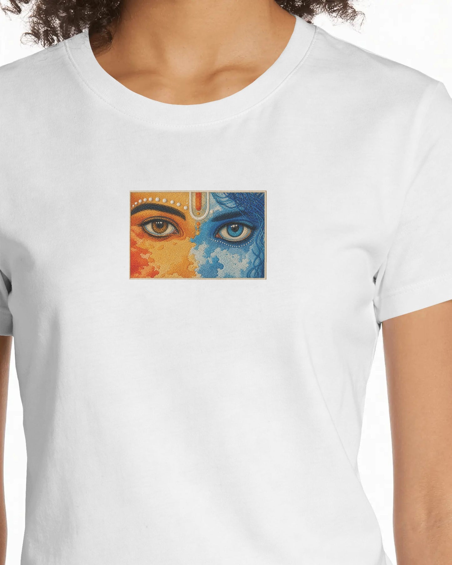krishna eyes divine unisex oversized t-shirt