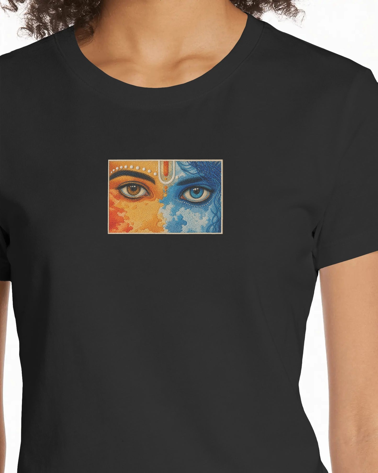 krishna eyes divine unisex oversized t-shirt