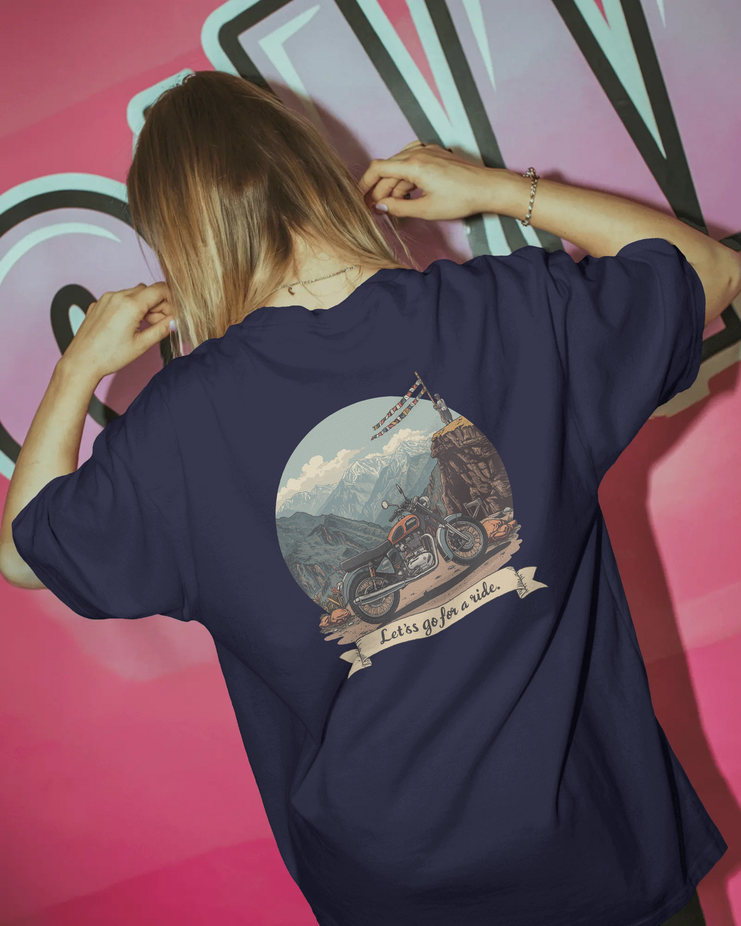 DRIPRA™ |Let’s Go For A Ride Vintage Motorcycle Graphic T-Shirt