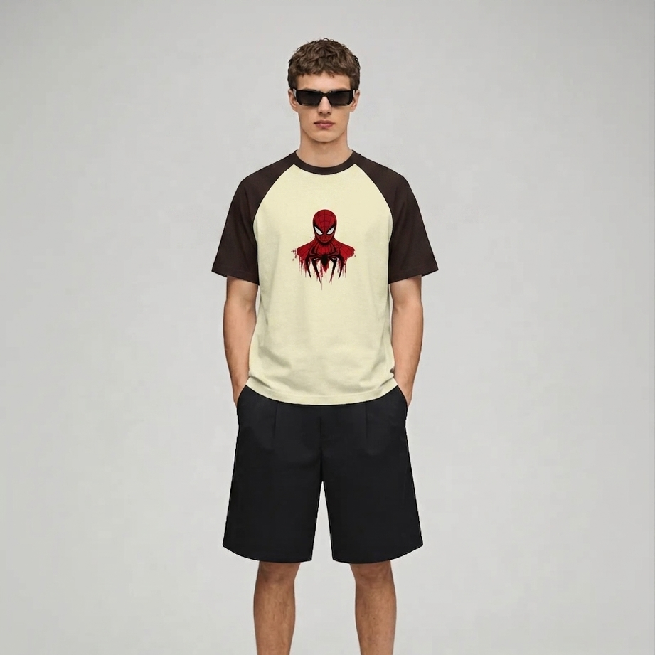 Spider-Man Drip Graphic T-Shirt | Minimal Marvel Superhero Streetwear Tee